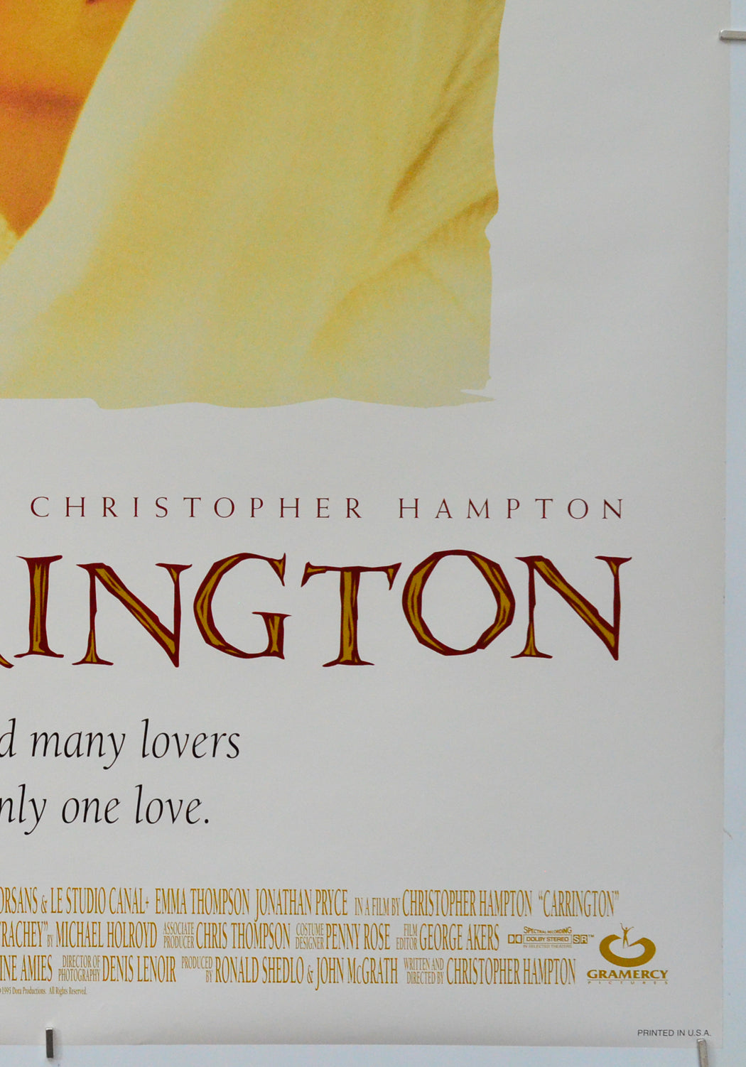 Carrington (Bottom Right) Cinema One Sheet Movie Poster 