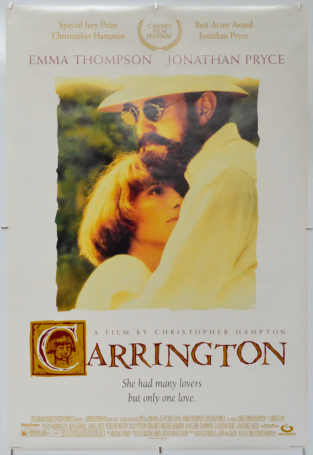 Carrington - Original One Sheet Poster - Film Poster - Movie Poster 