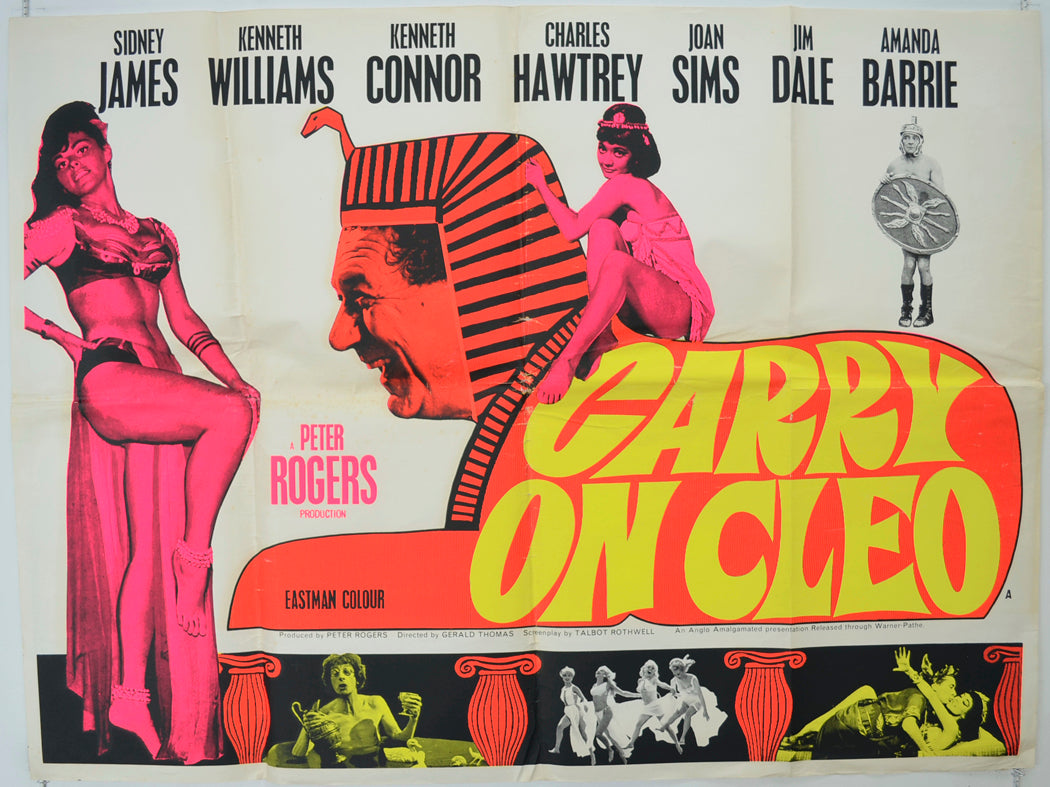 Carry On Cleo   Original Quad Poster - Film Poster - Movie Poster 