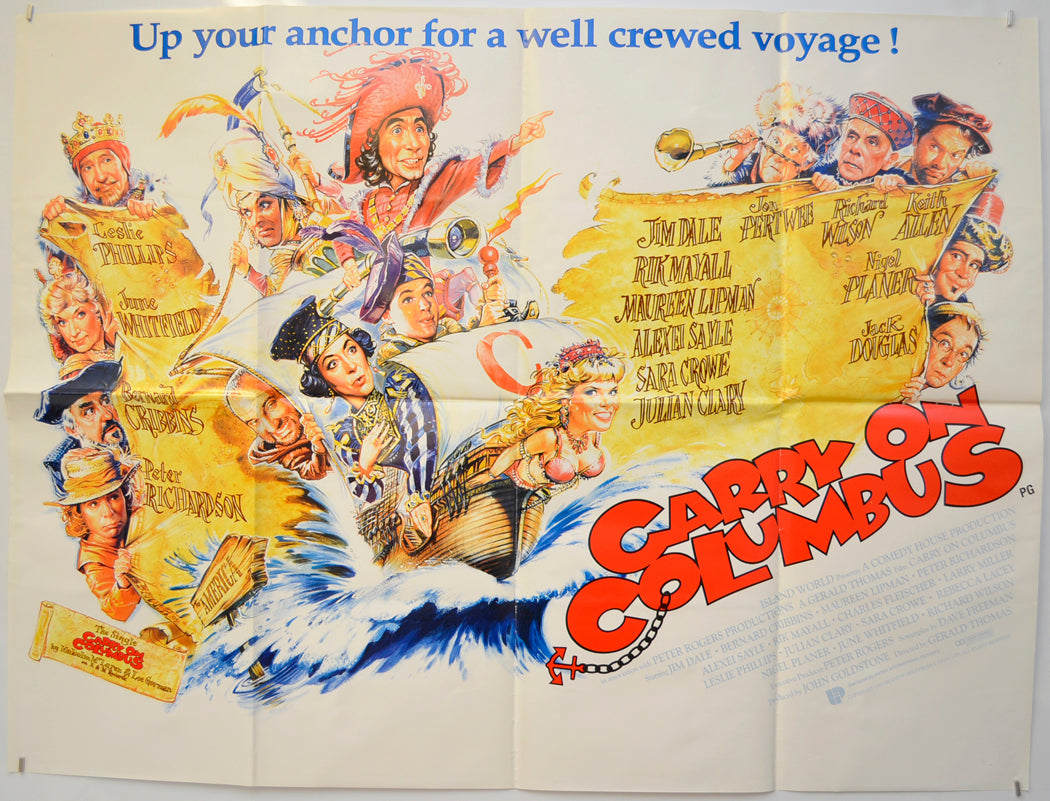 Carry On Columbus  Original Quad Poster - Film Poster - Movie Poster