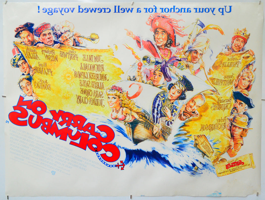 Carry On Columbus (Back) Cinema Quad Movie Poster 