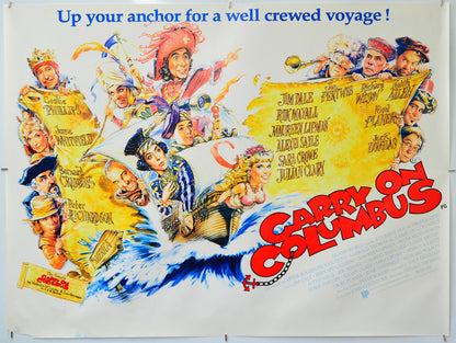 Carry On Columbus - Original Quad Poster - Film Poster - Movie Poster