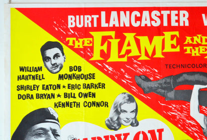 CARRY ON SERGEANT / THE FLAME AND THE ARROW (Top Left) Cinema Quad Movie Poster 