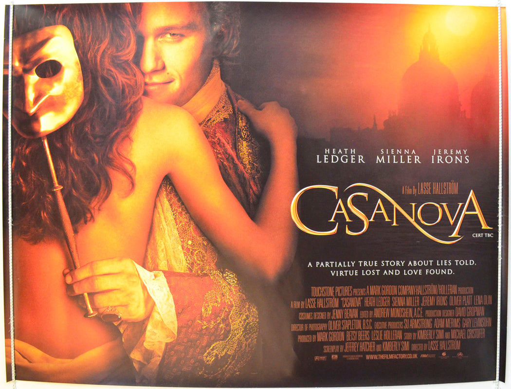 Casanova Original British Quad Poster - Film Poster - Movie Poster 