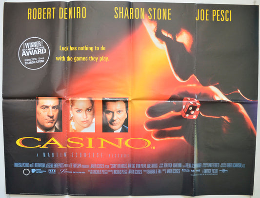 Casino  Original British Quad Poster - Film Poster - Movie Poster 