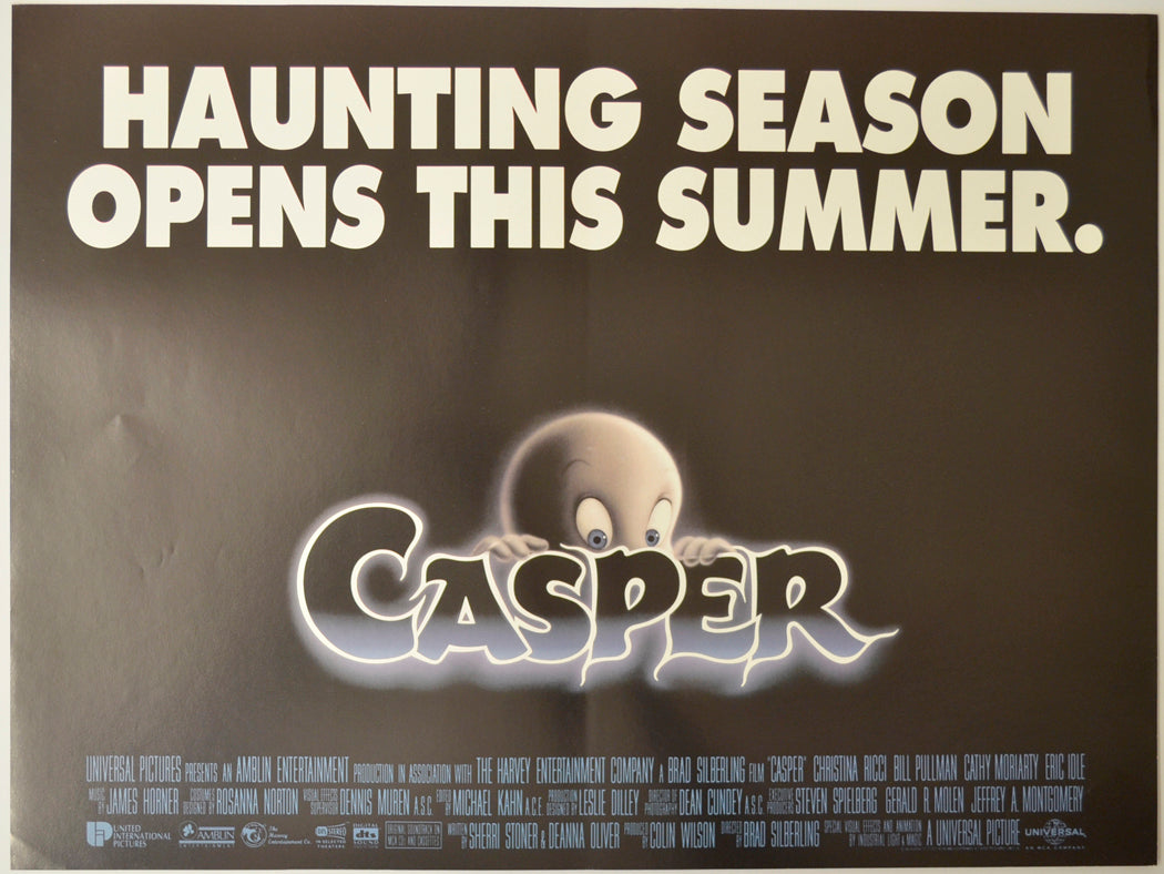 Casper 1995 Poster Casper” (Teaser / Advance Version) Original Quad