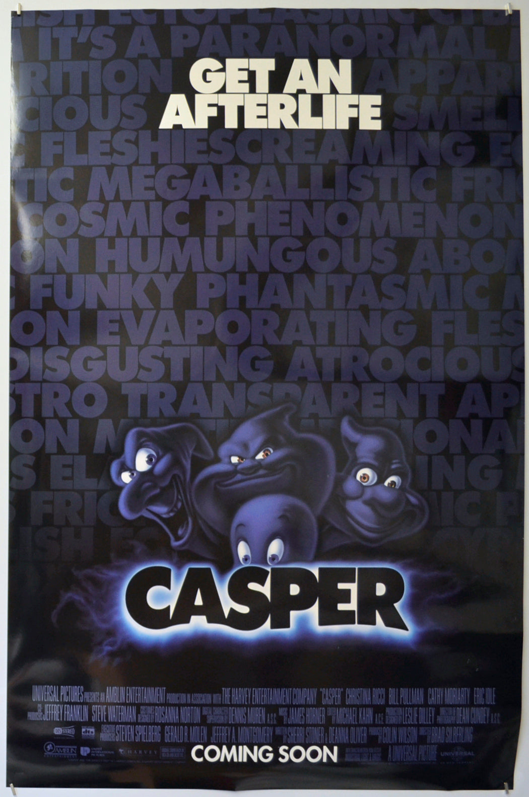 Casper  Original One Sheet Poster - Film Poster - Movie Poster