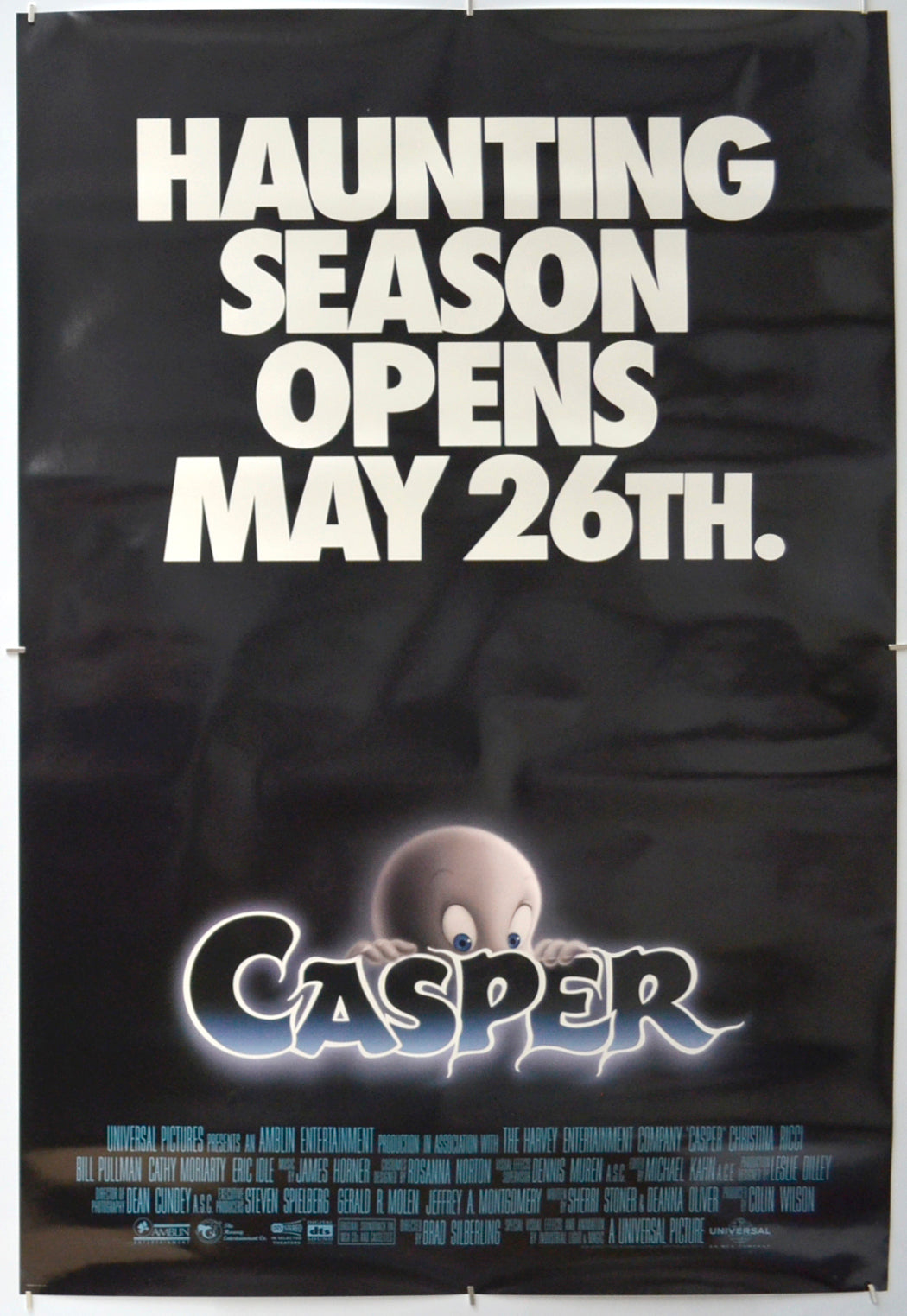 Casper 1995 Poster Casper” (Teaser / Advance Version) Original Quad