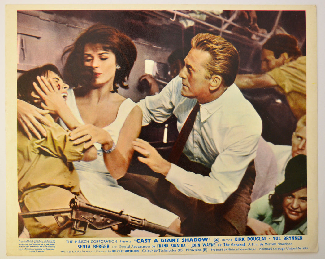 CAST A GIANT SHADOW (Card 1) Cinema Colour FOH Stills / Lobby Cards 