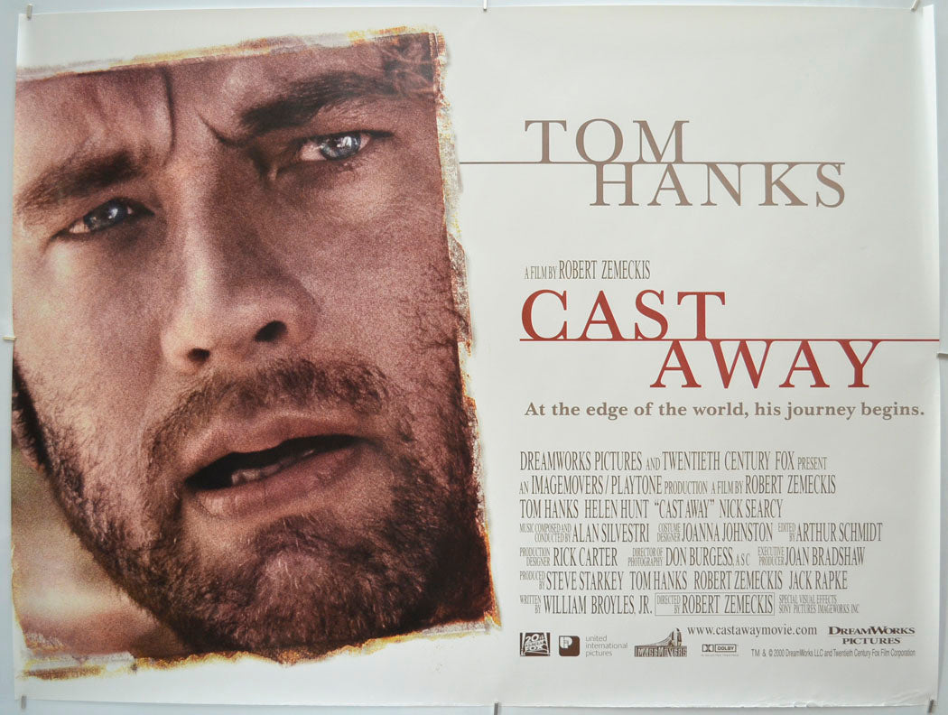 Cast Away Original Quad Poster - Film Poster - Movie Poster