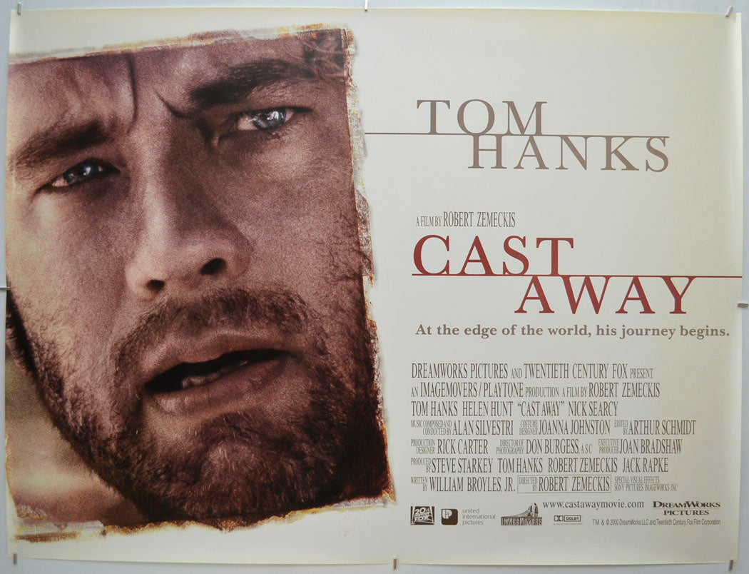 Cast Away Original Quad Poster - Film Poster - Movie Poster