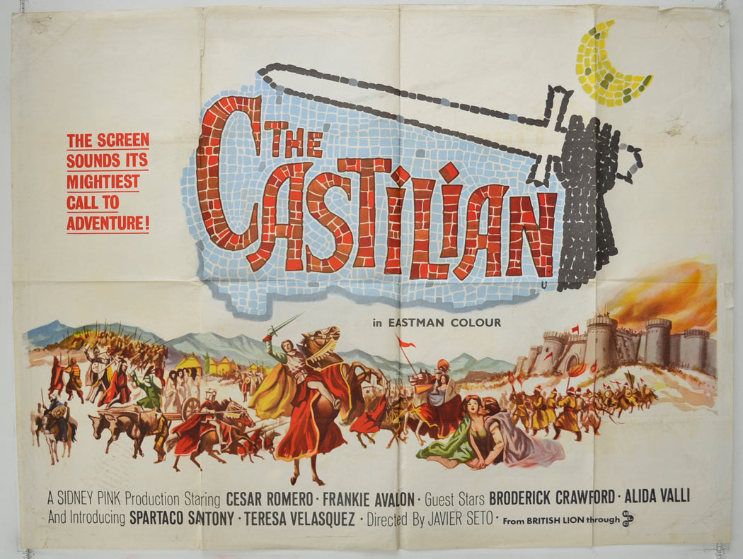 The Castilian  (a.k.a. El valle de las espadas)   Original Quad Poster - Film Poster - Movie Poster  