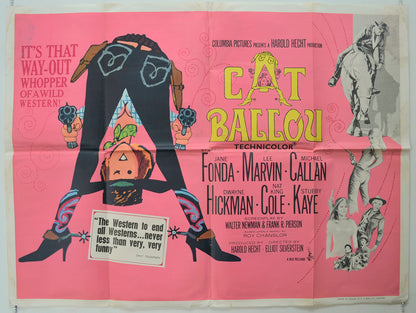 Cat Ballou   Original Quad Poster - Film Poster - Movie Poster 