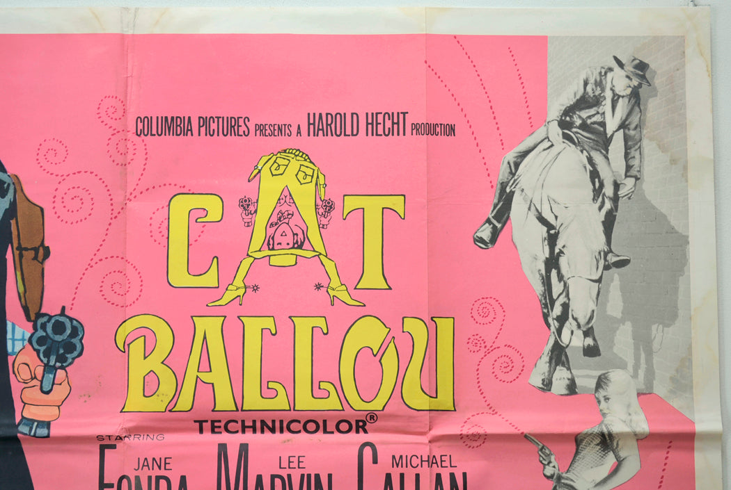 CAT BALLOU (Top Right) Cinema Quad Movie Poster 