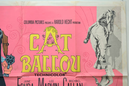 CAT BALLOU (Top Right) Cinema Quad Movie Poster 