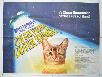 The Cat From Outer Space Original Quad Poster - Film Poster - Movie Poster