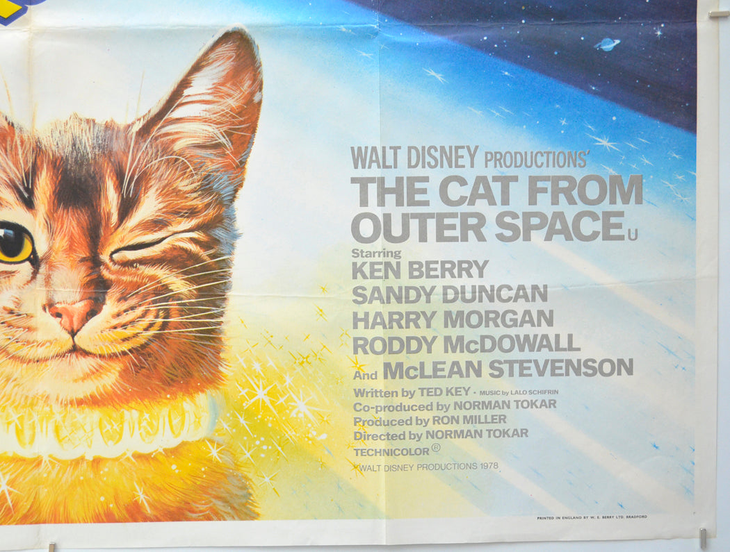 THE CAT FROM OUTER SPACE (Bottom Right) Cinema Quad Movie Poster 