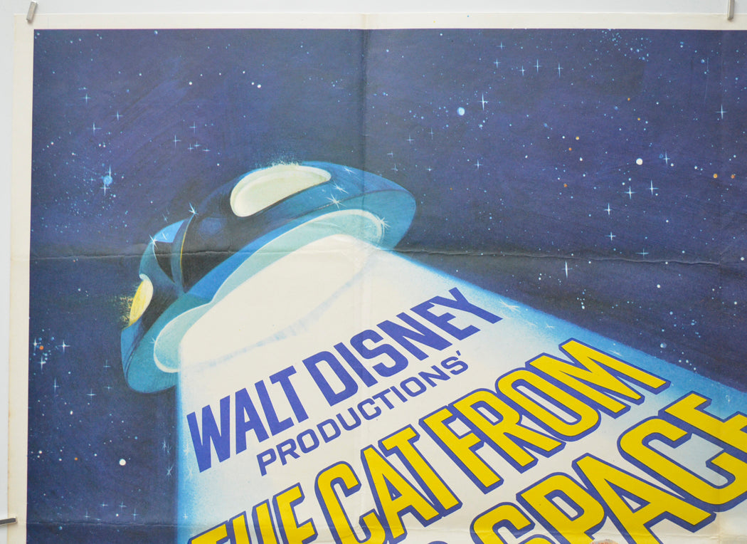 THE CAT FROM OUTER SPACE (Top Left) Cinema Quad Movie Poster 