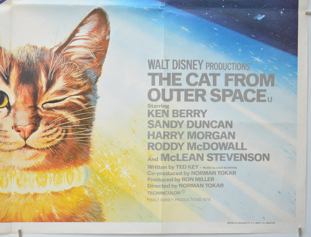 THE CAT FROM OUTER SPACE (Bottom Right) Cinema Quad Movie Poster 