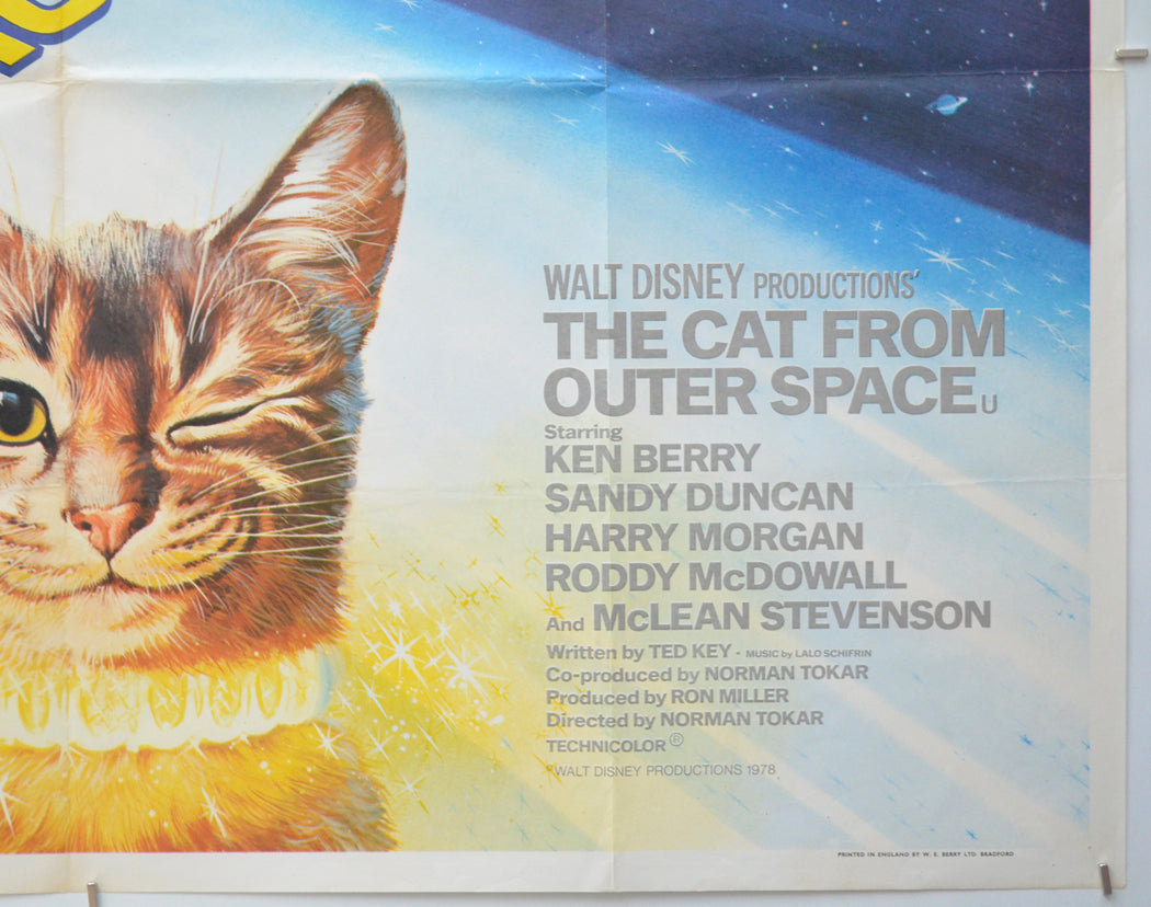 THE CAT FROM OUTER SPACE (Bottom Right) Cinema Quad Movie Poster 