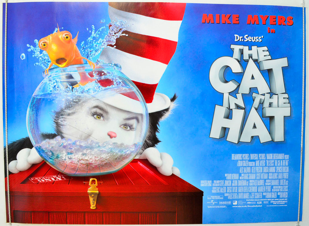 The Cat In The Hat  Original British Quad Poster - Film Poster - Movie Poster