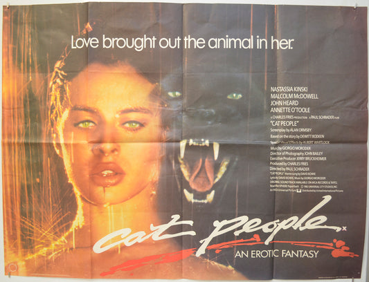 Cat People  Original Quad Poster - Film Poster - Movie Poster