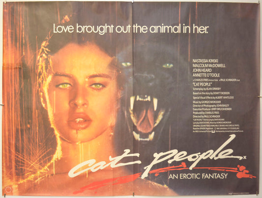 Cat People Original Quad Poster - Film Poster - Movie Poster