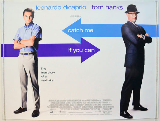 Catch Me If You Can Original British Quad Poster - Film Poster - Movie Poster 