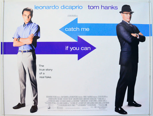 Catch Me If You Can Original British Quad Poster - Film Poster - Movie Poster 