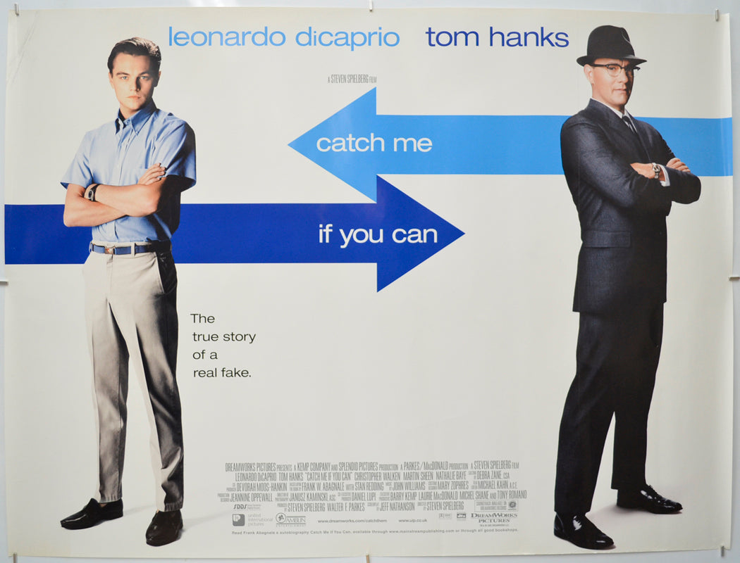 Catch Me If You Can Original Quad Poster - Film Poster - Movie Poster