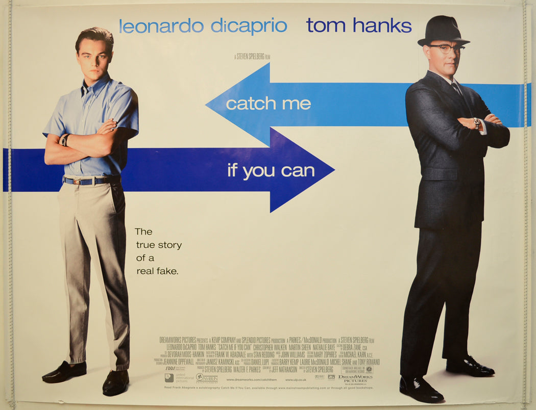 Catch Me If You Can  Original Quad Poster - Film Poster - Movie Poster 