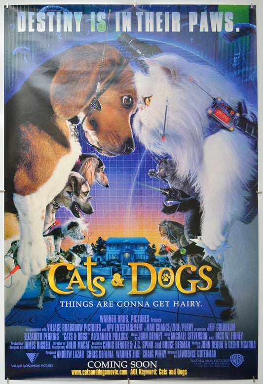 Cats And Dogs   Original One Sheet Poster - Film Poster - Movie Poster