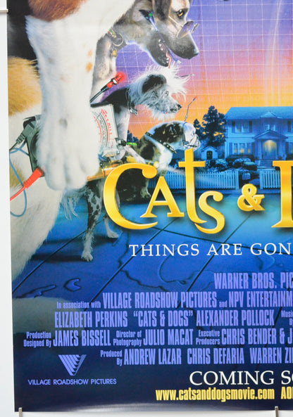 CATS AND DOGS (Bottom Left) Cinema One Sheet Movie Poster 