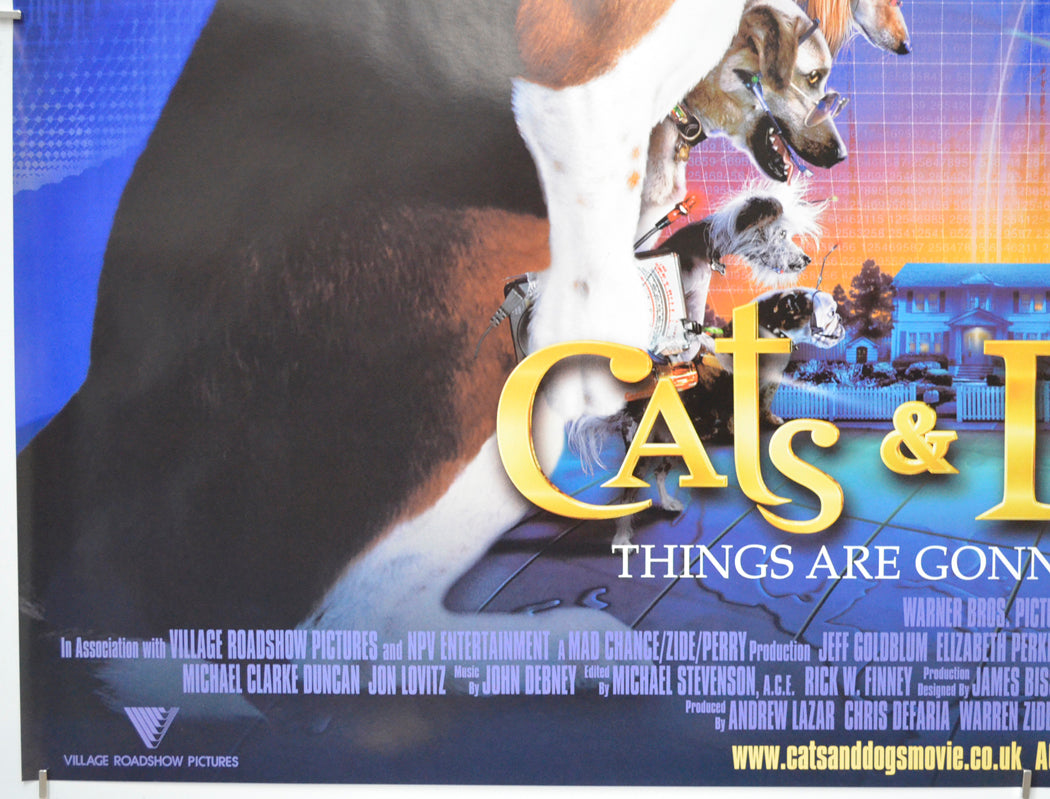 CATS AND DOGS (Bottom Left) Cinema Quad Movie Poster 