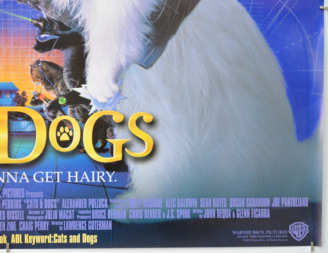 CATS AND DOGS (Bottom Right) Cinema Quad Movie Poster 