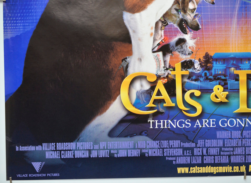 Cats And Dogs (Bottom Left) Cinema Quad Movie Poster 