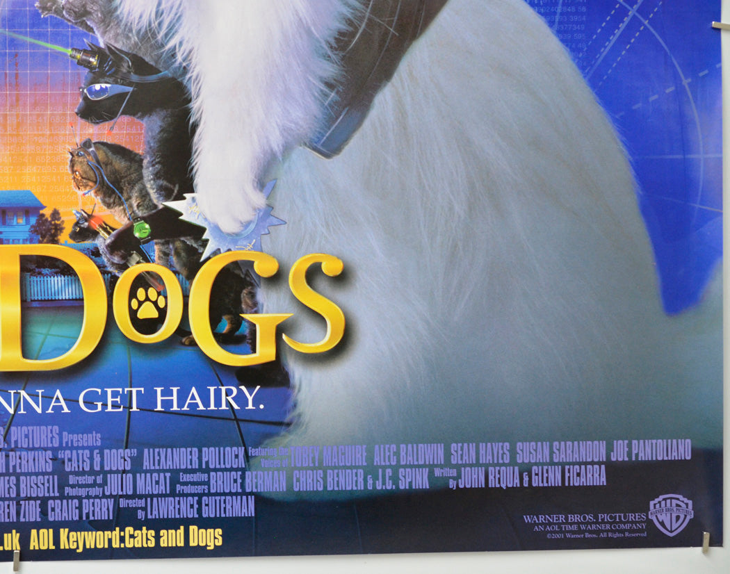 Cats And Dogs (Bottom Right) Cinema Quad Movie Poster 