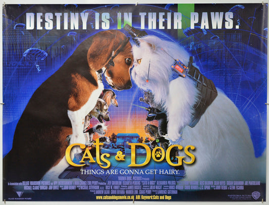 Cats And Dogs - Original Quad Poster - Film Poster - Movie Poster