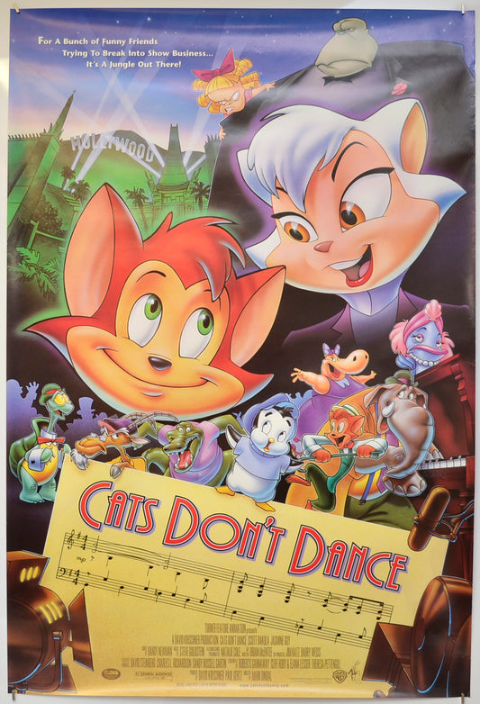 Cats Don't Dance Original One Sheet Poster - Film Poster - Movie Poster  