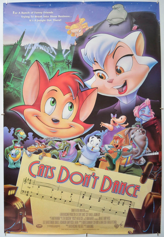 Cats Don't Dance  Original One Sheet Poster - Film Poster - Movie Poster