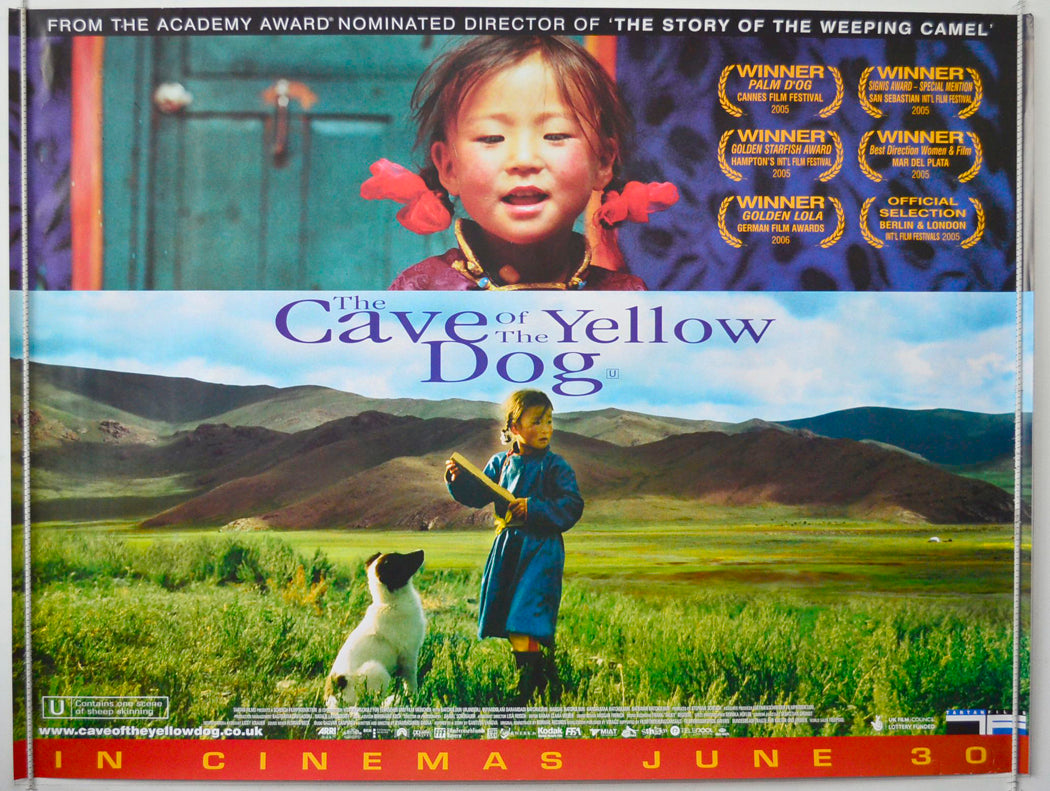 The Cave Of The Yellow Dog  (a.k.a. Die Höhle des gelben Hundes)   Original British Quad Poster - Movie Poster