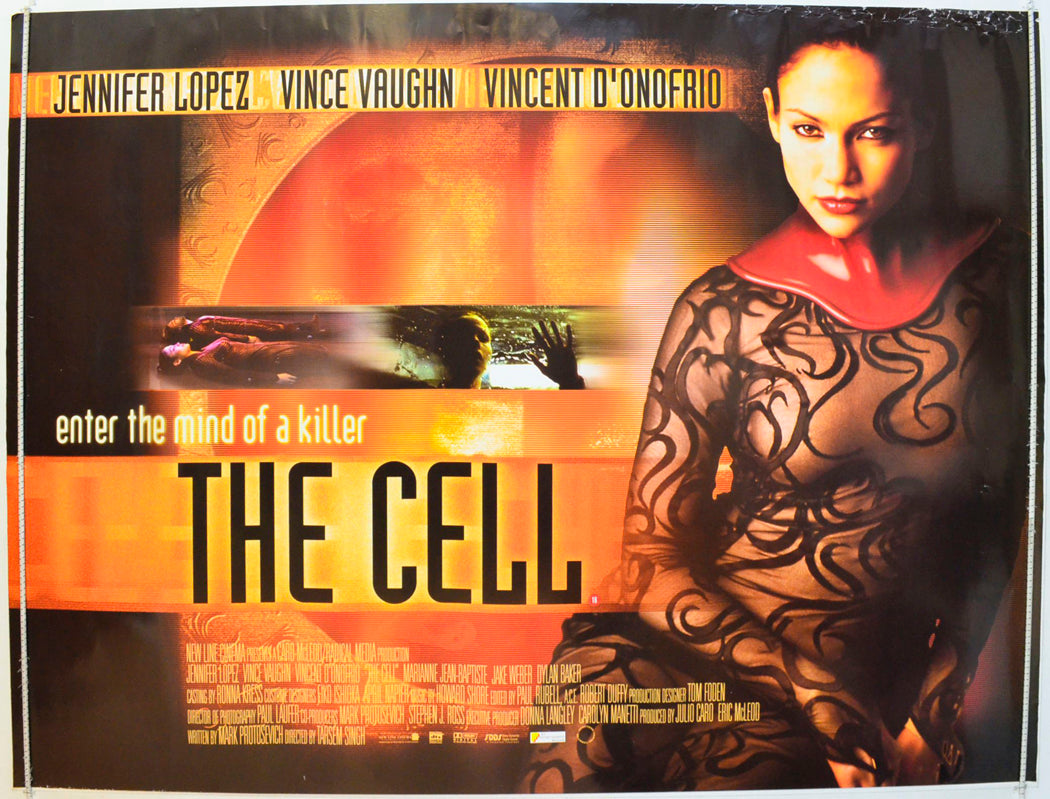 The Cell Original British Quad Poster - Film Poster - Movie Poster 