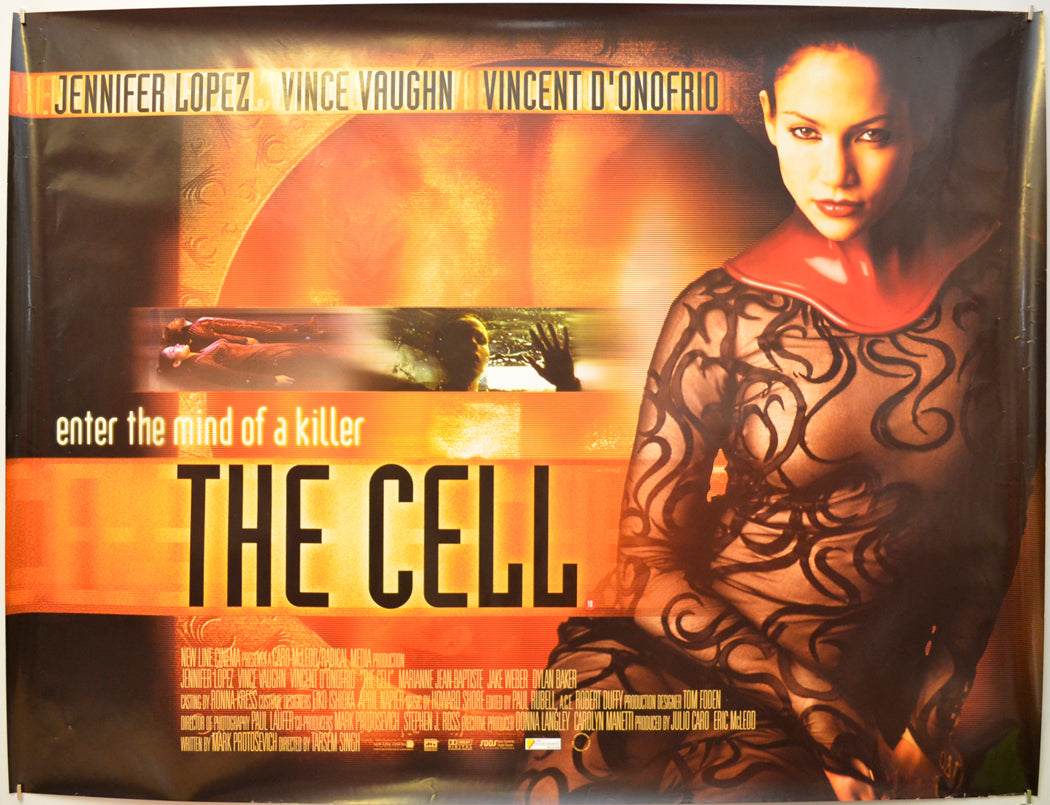 The Cell Original Quad Poster - Film Poster - Movie Poster