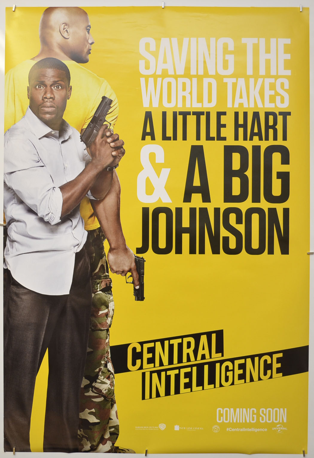 Central Intelligence Original One Sheet Poster - Film Poster - Movie Poster