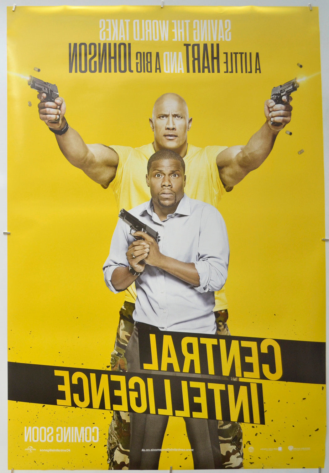 Central Intelligence (Back) Cinema One Sheet Movie Poster 