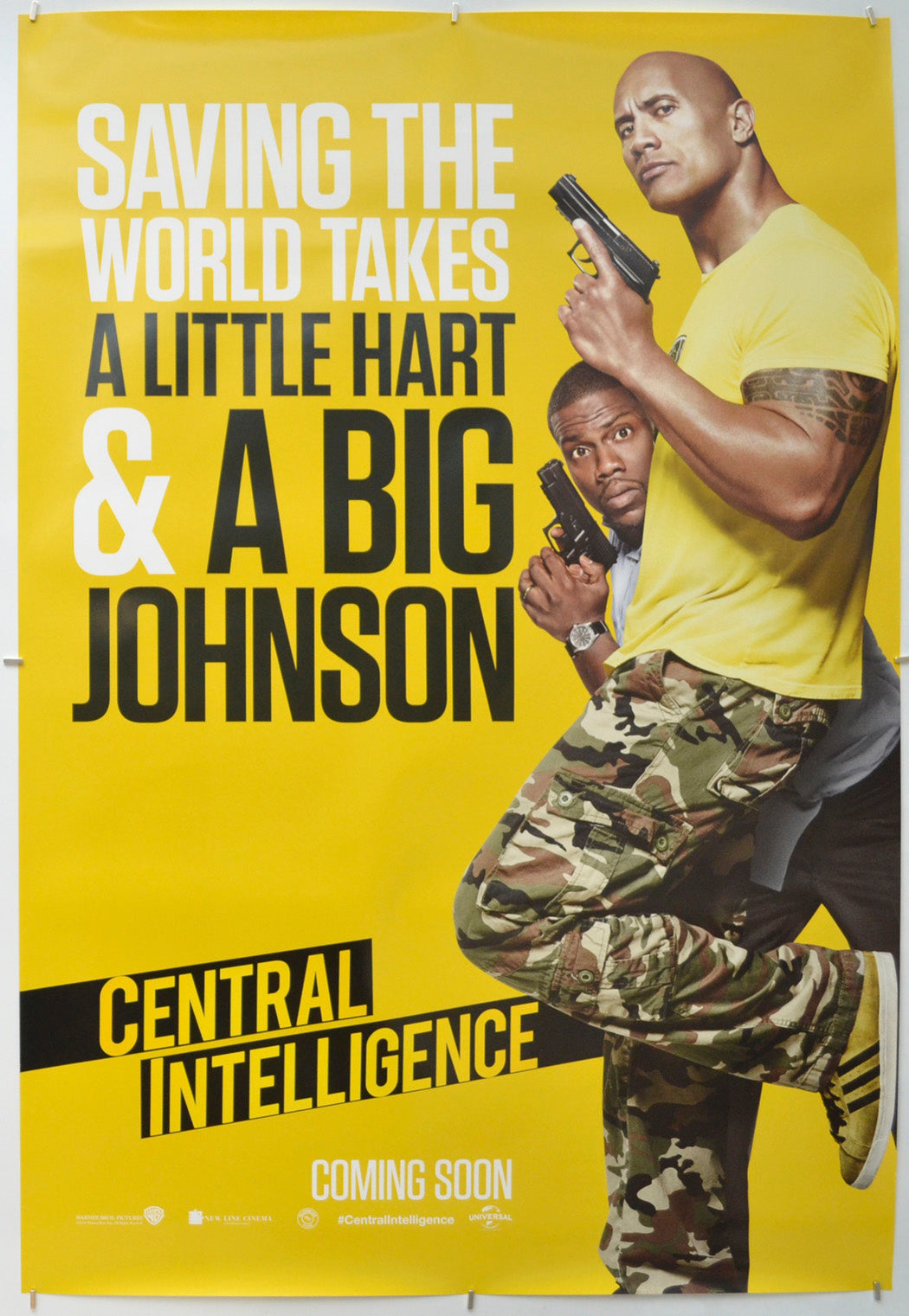 Central Intelligence - Original One Sheet Poster - Film Poster - Movie Poster 