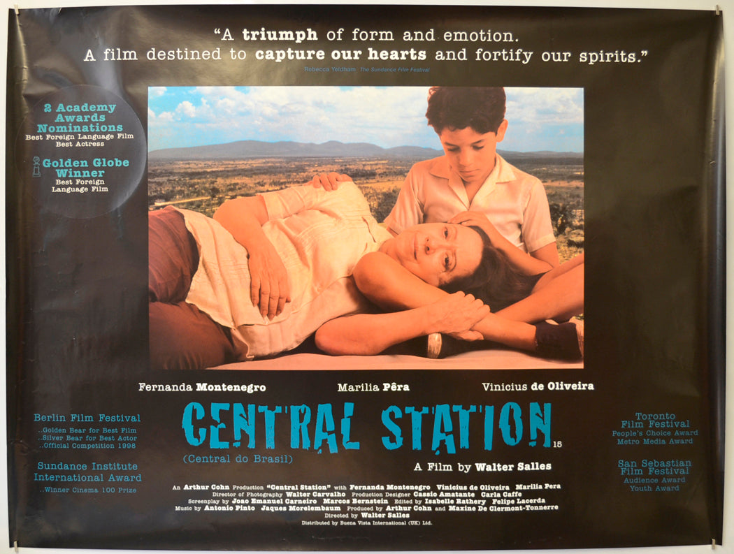 Central Station (a.k.a. Central Do Brasil)  Original Quad Poster - Film Poster - Movie Poster