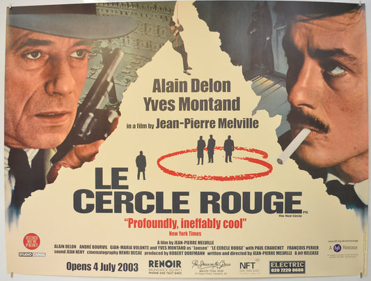 Le Cercle Rouge  (2003 BFI re-release poster)  (a.k.a. The Red Circle)   Original Quad Poster - Film Poster - Movie Poster