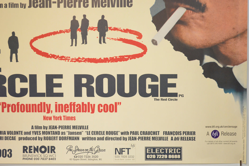 LE CERCLE ROUGE (Bottom Right) Cinema Quad Movie Poster 