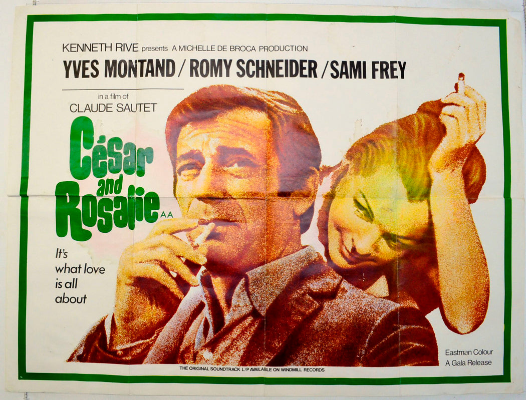 Cesar And Rosalie  Original British Quad Poster - Film Poster - Movie Poster